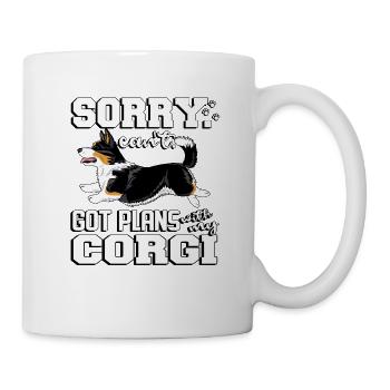 corgiplans10 - Tasse - Weiß - Rechts