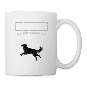 Garde du corps Hovawart - Mug blanc - blanc - Droite