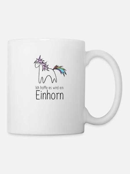Einhorn Schwangerschaft - Tasse - Weiß