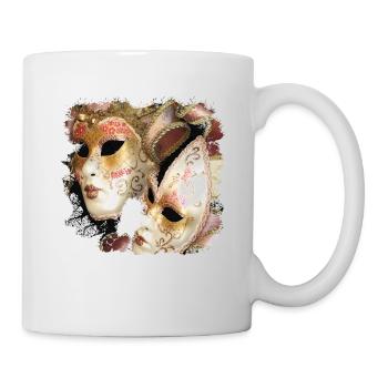 Venice's carnival masks, beautiful and mysterious - Mug - white - Right