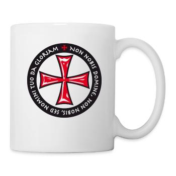 Non Nobis Domine Templar Cross Crusader Knight's - Mug - white - Right