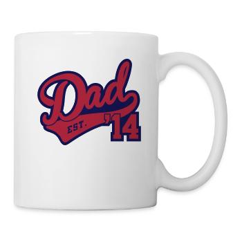 Dad Est. 2014 - Tasse - Weiß - Rechts