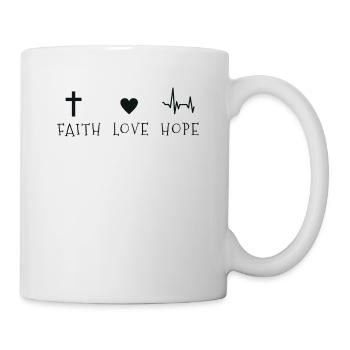 Christian - Faith - Love - Hope - Mug - white - Right