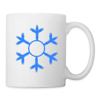 Snowflake winter cold cold - Mug - white - Right