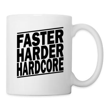 faster harder ii - Mug blanc - blanc - Droite