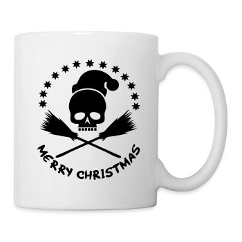 Christmas / Weihnacht / Skull / Nikolaus - Tasse - Weiß - Rechts