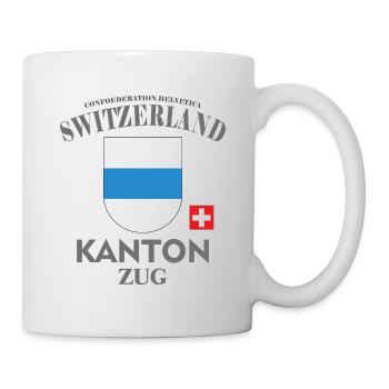 Kantons T-Shirt zug, Schweiz, switzerlang - Tasse - Weiß - Rechts