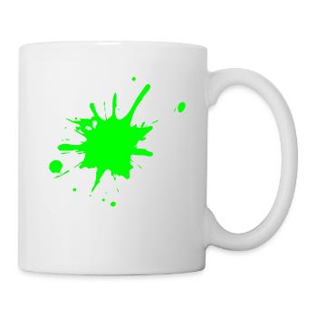splash klecks weiss (Vectorgraphic) - Mug blanc - blanc - Droite