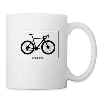 Gravel bike cyclocross gravel bike bikepacking bike - Mug - white - Right