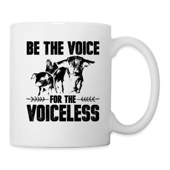 Défenseurs des animaux | Végétaliens végétariens cadeaux végétaliens - Mug blanc - blanc - Droite