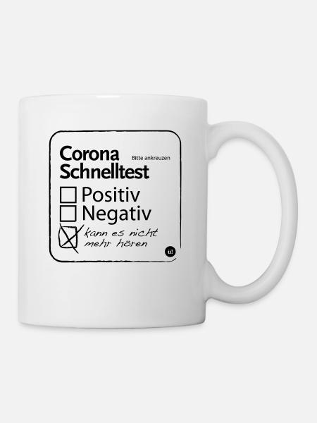 Corona Schnelltest - Tasse - Weiß