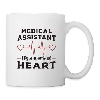 Medizinische Assistentin Herz Medizin Geschenk - Tasse - Weiß - Rechts