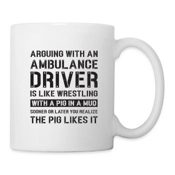 Ambulance ambulance ambulance cadeau - Mug blanc - blanc - Droite