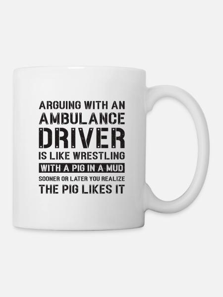 Ambulance ambulance driver emergency doctor gift - Mug - white