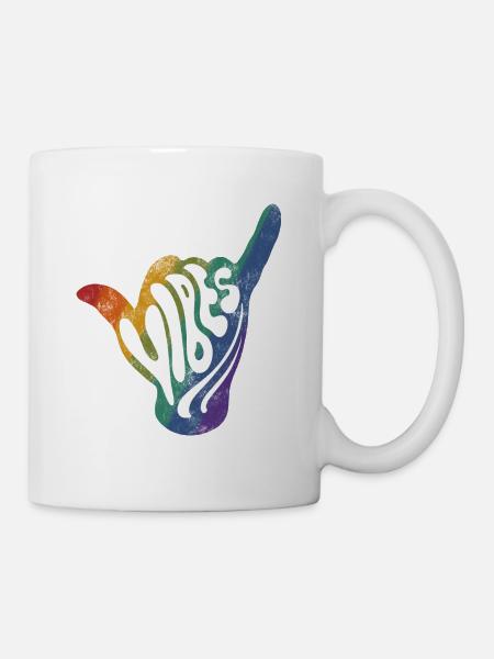 Ondes positives - Mug blanc - blanc