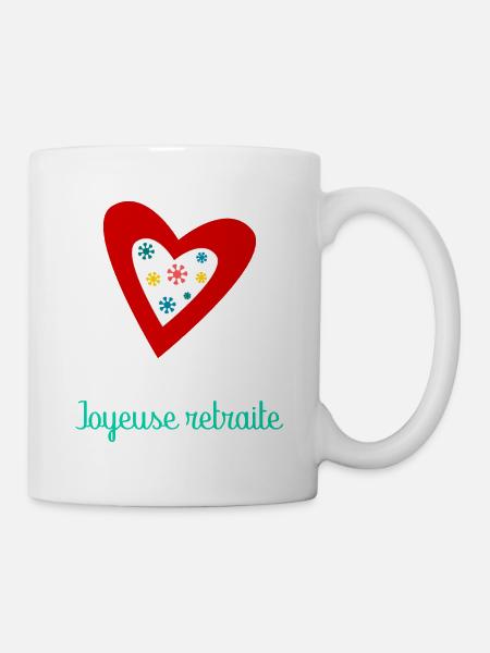 RETRAITE. BONNE RETRAITE. JOYEUSE RETRAITE - Mug blanc - blanc