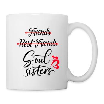 Beste Freundinnen Friends Best Friends Soulsisters - Tasse - Weiß - Rechts