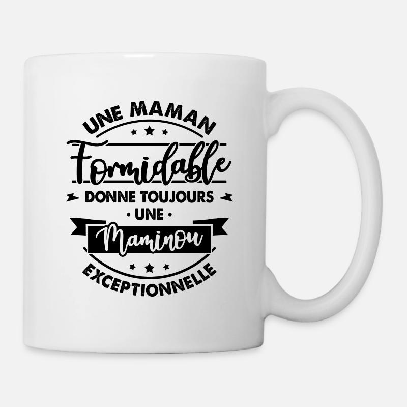 Maman formidable donne Maminou Exceptionnelle - Mug blanc - blanc