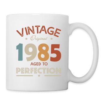Jahrgang 1985 - 1985 Jubiläum - Tasse - Weiß - Rechts