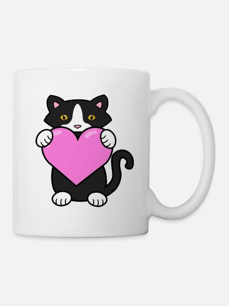 J’adore les chats - Mug blanc - blanc