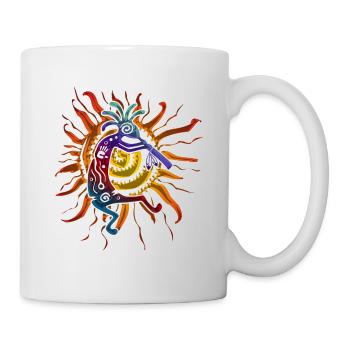 Kokopelli Musican Plays For The Sun 2 - Mug - white - Right