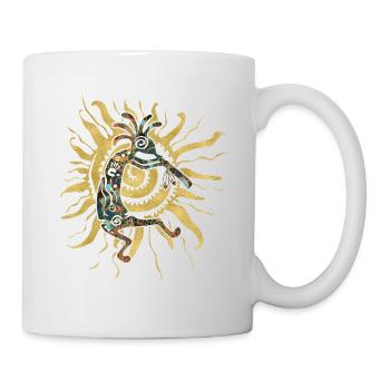 Kokopelli Musican Plays For The Sun 1 - Mug - white - Right