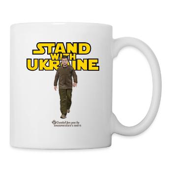 Ukraine Stand with Ukraine - Tasse - Weiß - Rechts
