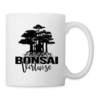 BONSAI-Wäldchen Yamadori Nebari Bonsai-Baum - Tasse - Weiß - Rechts