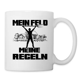 Bauernhof Landwirt Bauer Bauernregeln Feldarbeit - Tasse - Weiß - Rechts