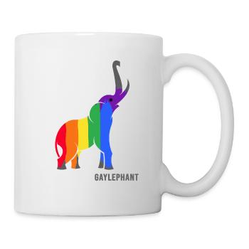 LGBT Elefant LGBTQ Regenbogen gay-pride gaylephant - Tasse - Weiß - Rechts