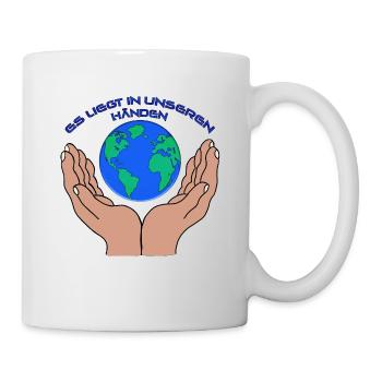 Save the World - Tasse - Weiß - Rechts