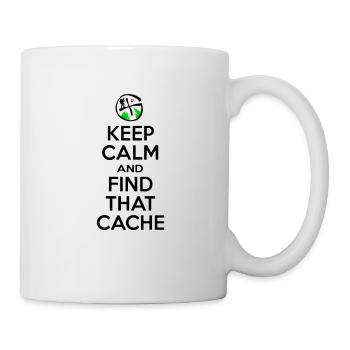 Geocaching - Keep Calm Find That Cache - Geocacher - Mug - white - Right