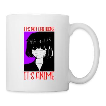 Ce n’est pas des dessins animés son anime - Mug blanc - blanc - Droite