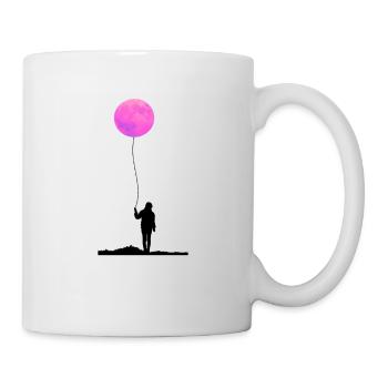 Moon Sunset Balloon Full Moon Balloon - Mug - white - Right