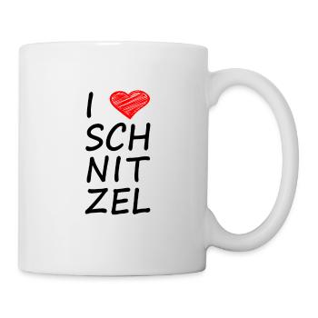 I LOVE SCHNITZEL - Tasse - Weiß - Rechts