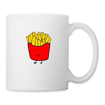 J’adore les frites, les frites, les frites - Mug blanc - blanc - Droite