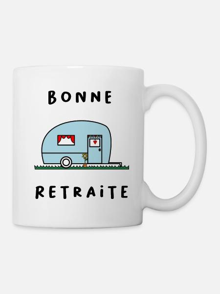 RETRAITE. BONNE RETRAITE. JOYEUSE RETRAITE - Mug blanc - blanc