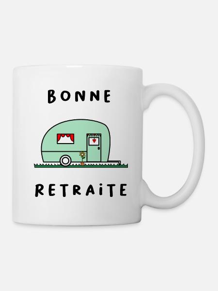 RETRAITE. BONNE RETRAITE. JOYEUSE RETRAITE. - Mug blanc - blanc