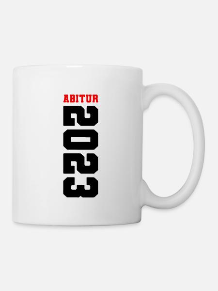 Abitur 2023 - Bestanden - Abi 23 - Abschluss - Tasse - Weiß