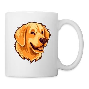 Golden Retriever - Tasse - Weiß - Rechts