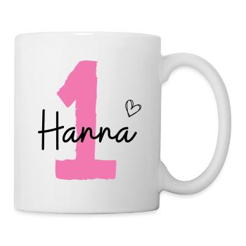 Hanna eins - Tasse - Weiß - Rechts