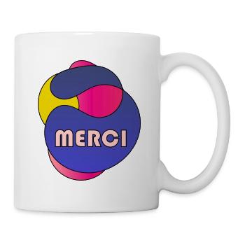 MERCI. MAÎTRESSE. MAÎTRE. MERCI MAÎTRESSE - Mug blanc - blanc - Droite