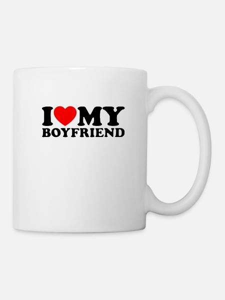 I Love My Boyfriend - Ich Liebe Meinen Freund - Tasse - Weiß