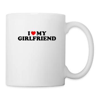 J’aime ma copine T-shirt - Mug blanc - blanc - Droite