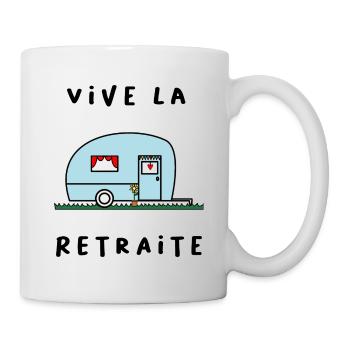 RETRAITE. RETRAITE. RETRAITEE. RETRAITE - Mug blanc - blanc - Droite