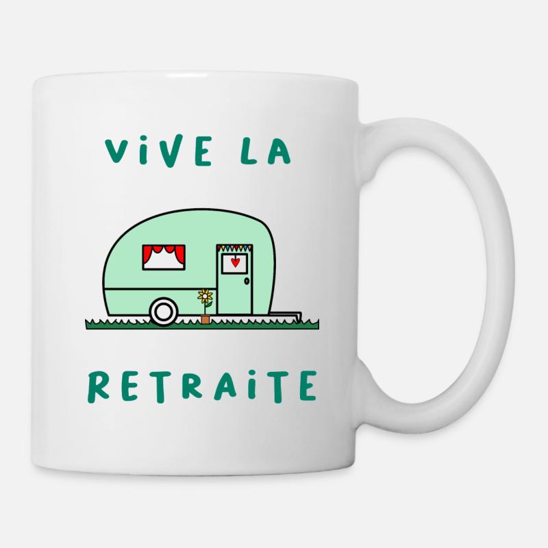 RETRAITE. RETRAITE. RETRAITEE. RETRAITE - Mug blanc - blanc