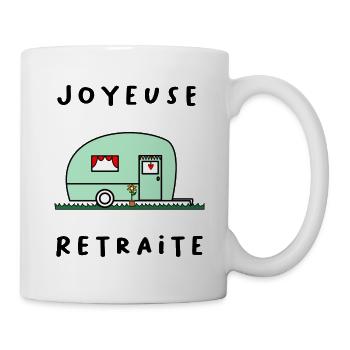 RETRAITE. RETRAITE. RETRAITEE. SENIOR. MAMIE. PAPY - Mug blanc - blanc - Droite