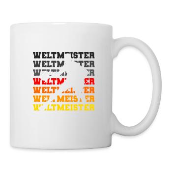 Deutschland Basketball Weltmeister 2023 Fan Shirt - Tasse - Weiß - Rechts
