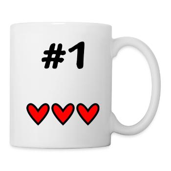 1. 1 YEAR. 1st ANNIVERSARY. BIRTHDAY 1 YEAR. ONE - Mug - white - Right