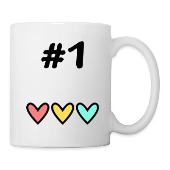 1. 1 YEAR. 1st ANNIVERSARY. 1 YEAR BIRTHDAY - Mug - white - Right